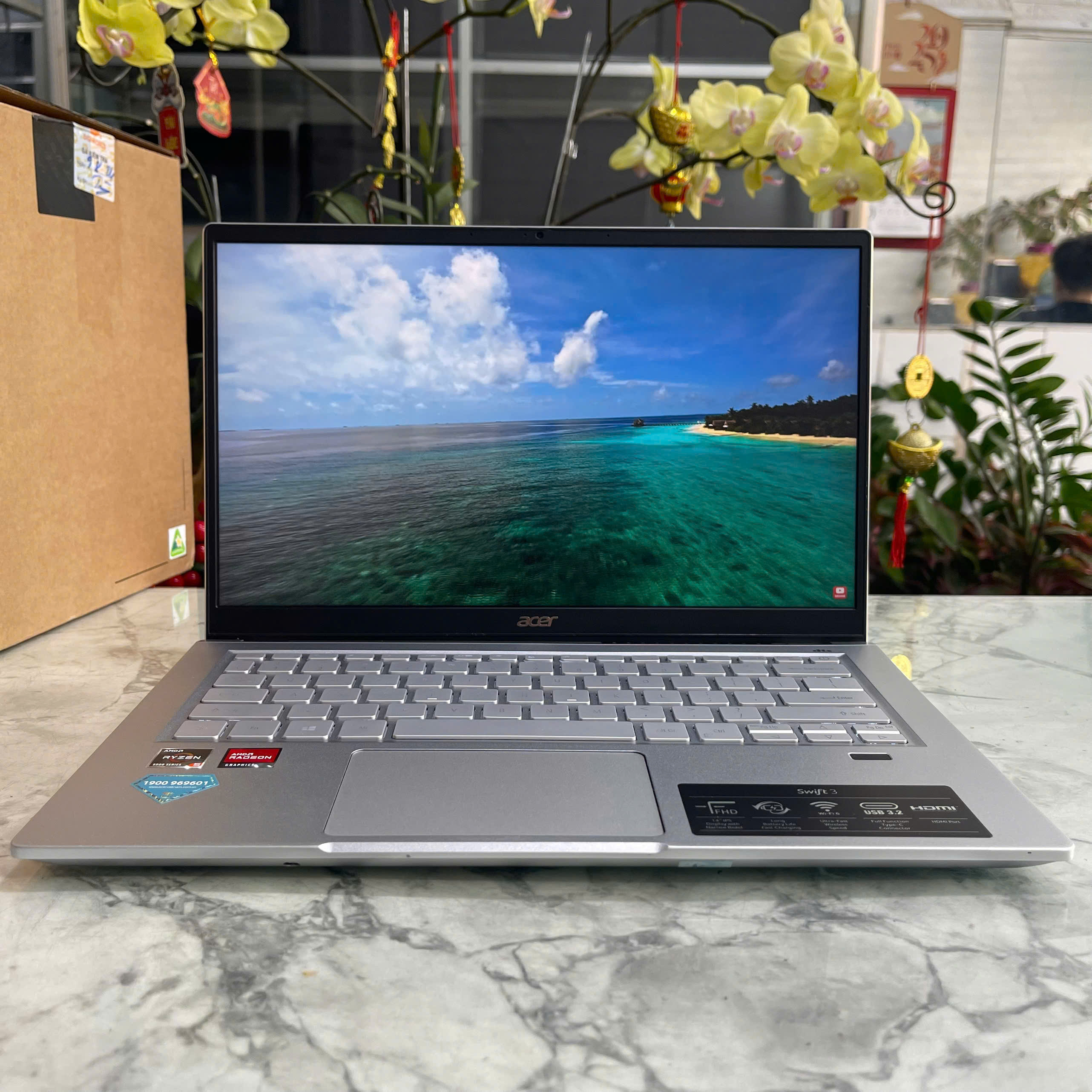 Acer Swift 3 SF314-43-R4X3 (VỎ NHÔM NGUYÊN KHỐI ,SIÊU NHẸ GIÁ RẺ ) Ryzen 5-5500U Ram 16GB Ssd 512GB Màn Hình : 14 Inch Fhd IPS 