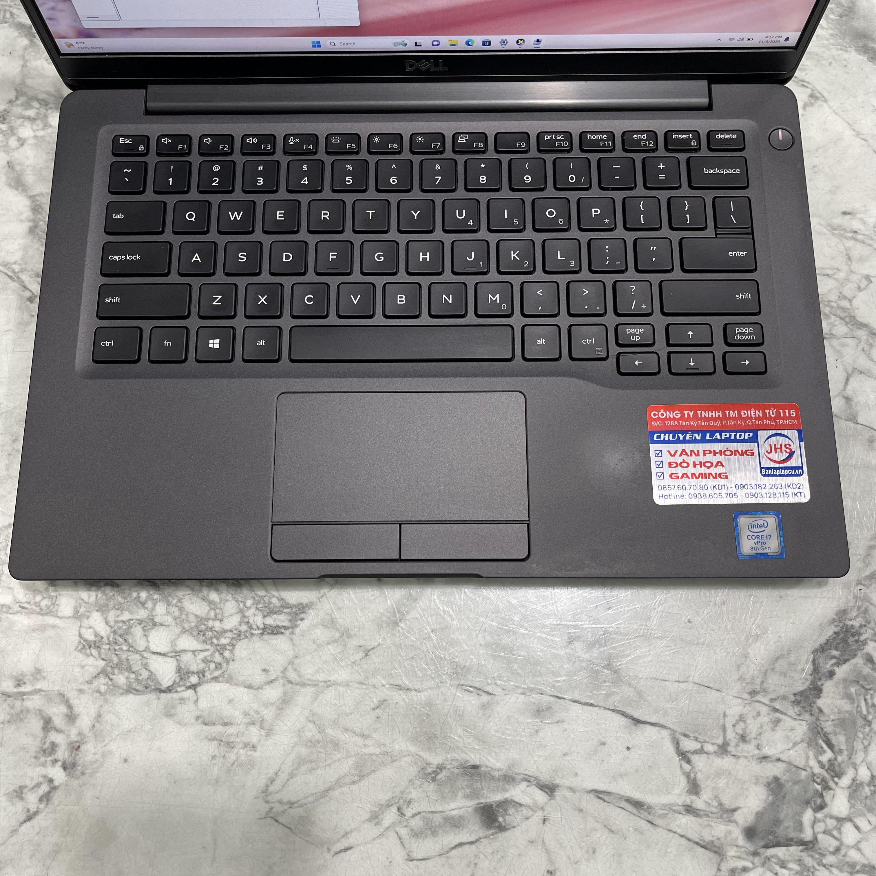 Dell Latitude 7400 Core I7-8665U Ram 16gb Ssd 256gb Màn hình 14”Inch Fhd IPS