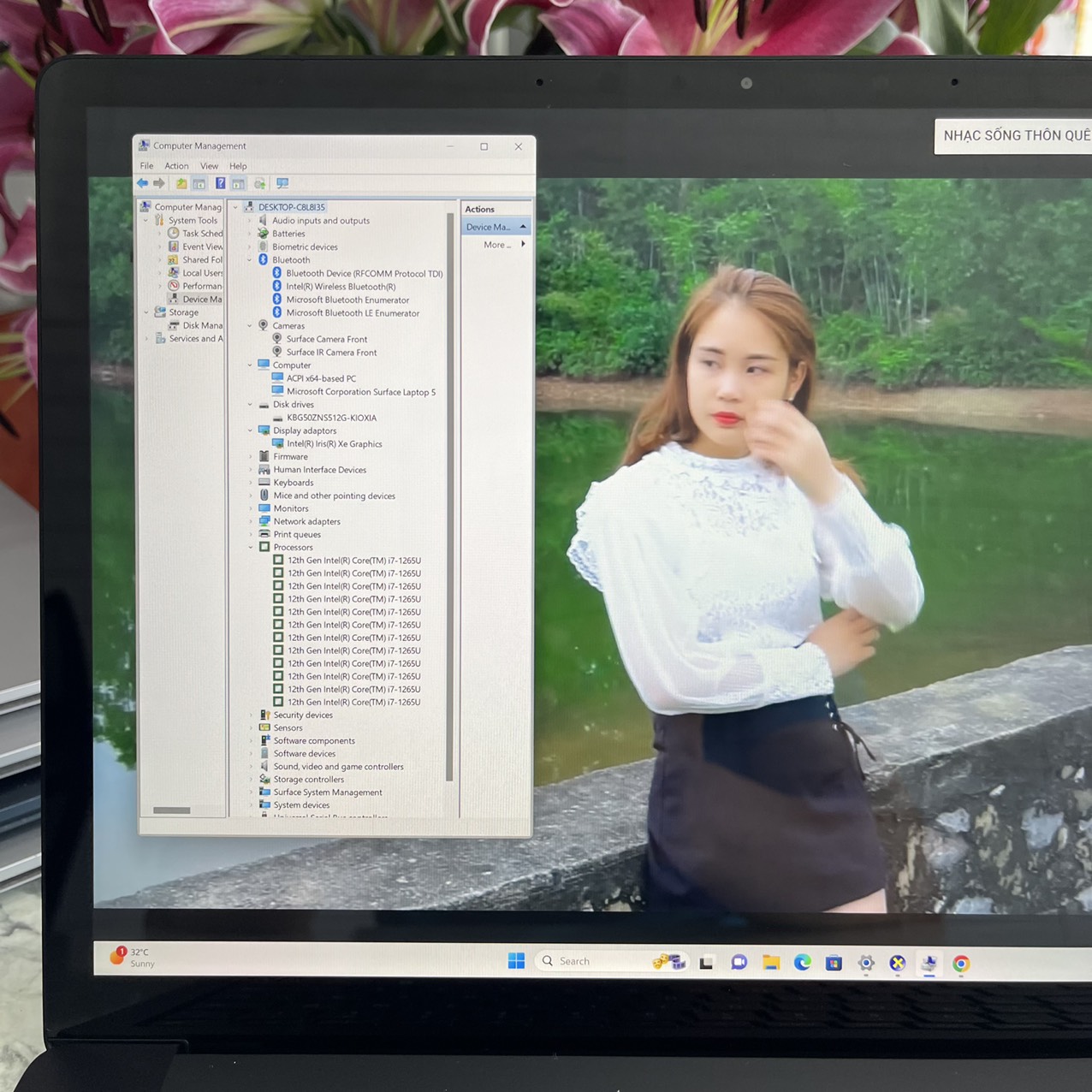 Microsoft Surface Laptop 5 Intel Evo Core I7-1265U Ram 32gb Ssd 512gb Màn Hình 13.5" Inch QHD Touch Screen