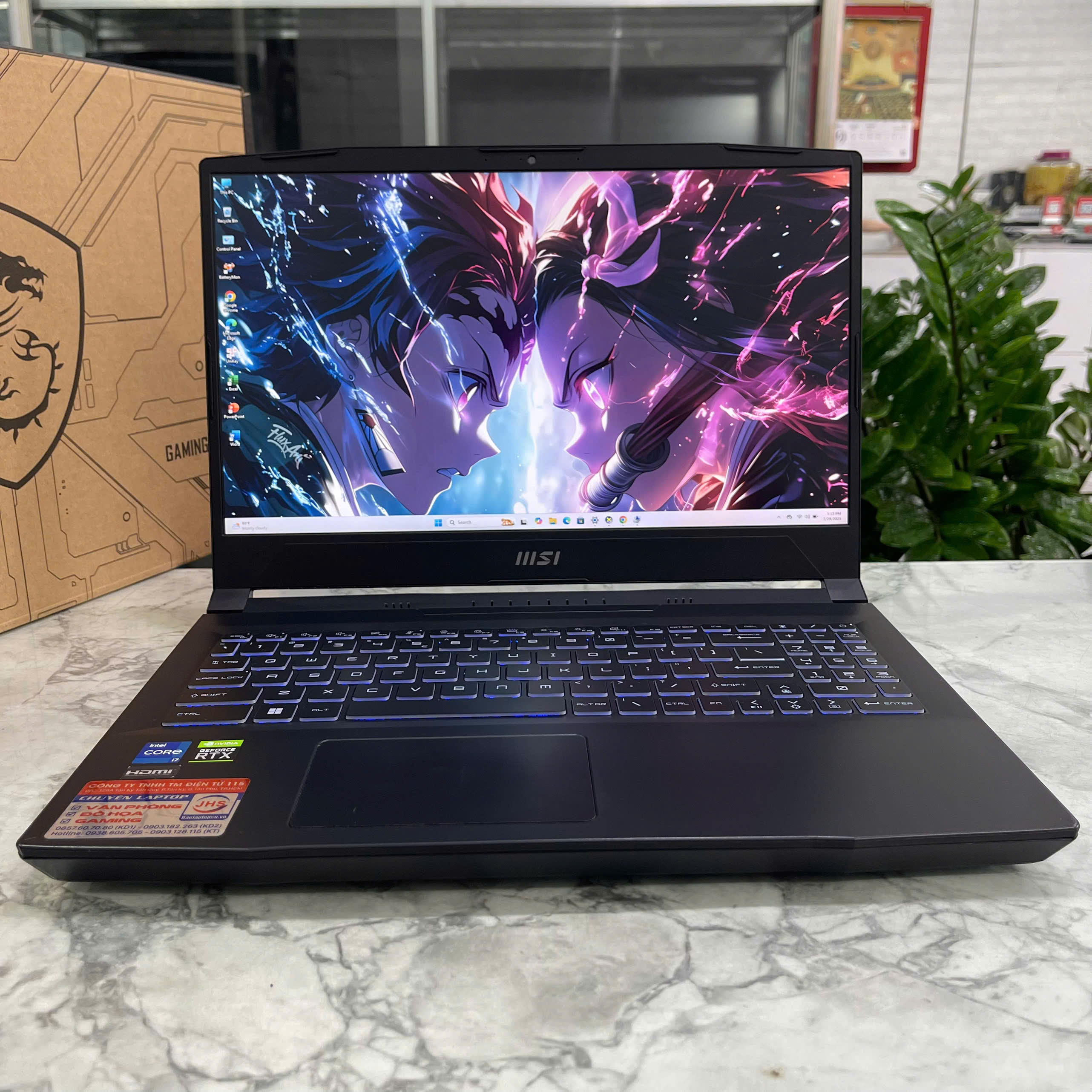  MSI Katana GF66 12UCK  Core I7-12650H Ram 16gb Ssd 512gb Card RTX 3050 4GB GDDR6 Màn Hình 15.6 Inch IPS Fhd 144Hz