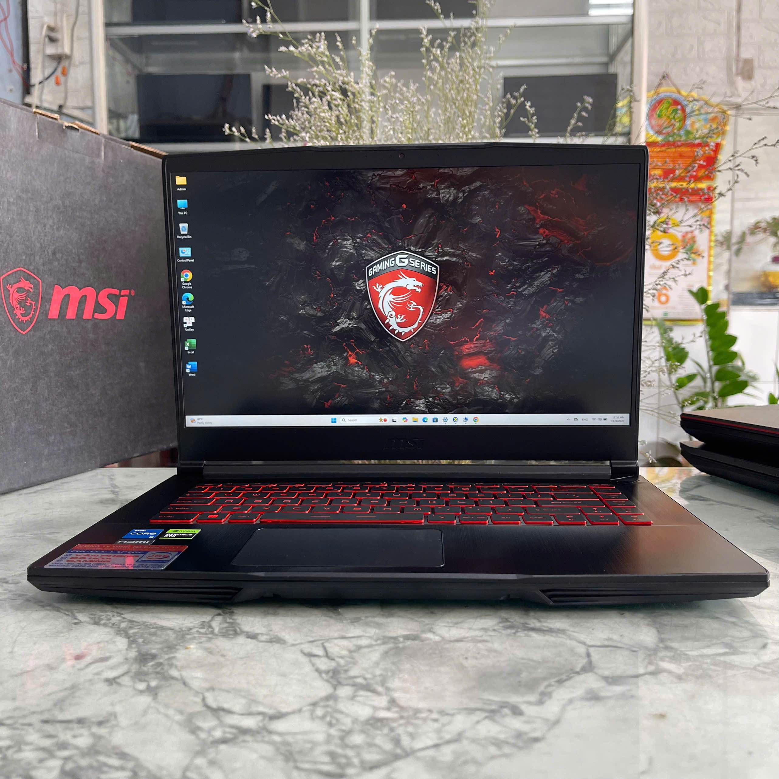 MSI Thin GF63 12UCX Core™ I5-12450H Ram 16Gb Ssd 512Gb Card RTX™ 2050 4GB Màn Hình 15.6 Inch IPS Fhd 144Hz