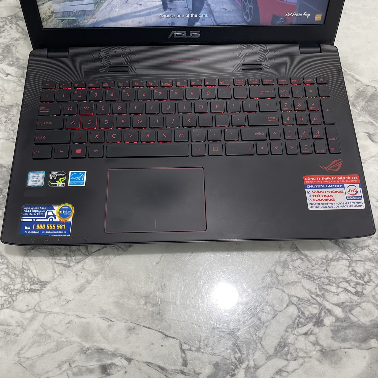 Asus Gaming GL552VX Core I7-6700HQ Ram 16gb Ssd 128gb Và 1.000gb Hdd Card GTX 950M Màn Hình 15.6″ FHD IPS
