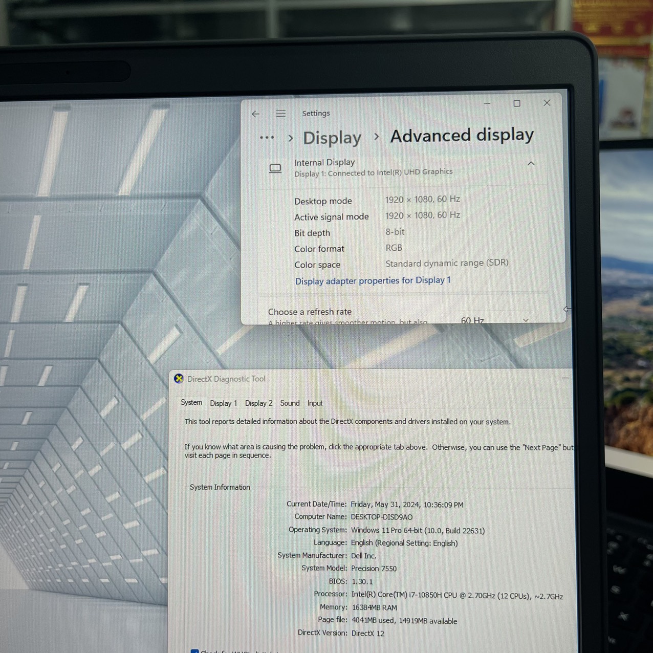 Dell Precision 7550 LIKENEW 99% - MÁY TRẠM GIÁ TỐT Core I7-10850H Ram 16Gb Ssd 512Gb VGA Quadro T1000 Màn 15.6 Inch Fhd IPS FaceID 