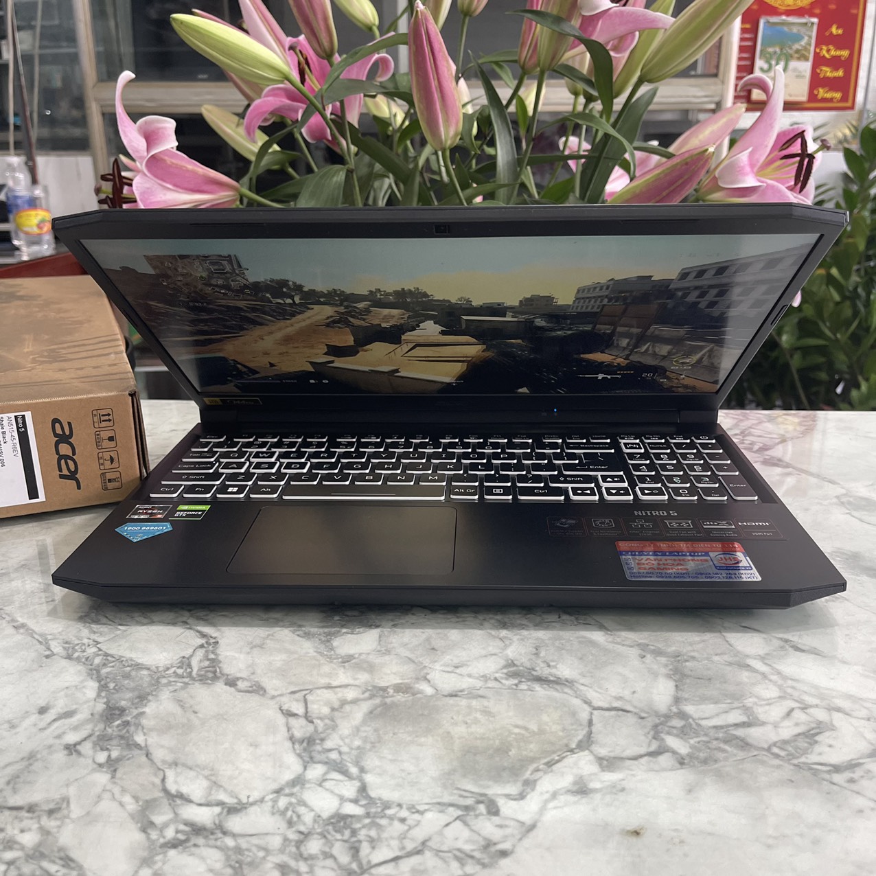 Gaming - Đồ Họa ACER Nitro 5 AN515-45 Ryzen 5 5600H  SSD 512gb RAM 16gb Card GTX 1650 / Màn Hình 15.6″ FHD IPS 144Hz
