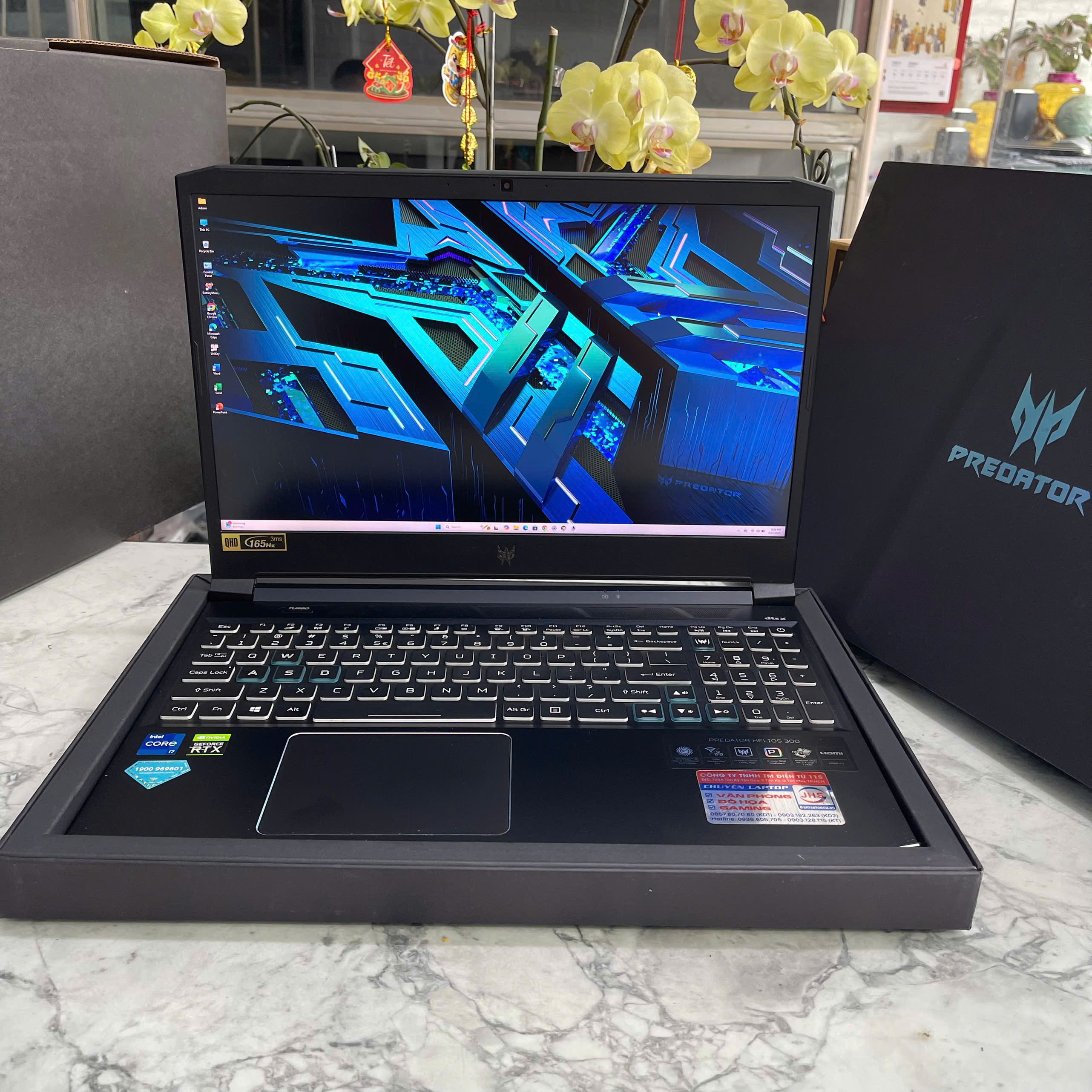 Gaming - Đồ họa  Acer Predator Helios 300 PH315-54-75YD Core I7-11800H Ram 16GB  Ssd 512GB NVIDIA  RTX3060 6G, Màn hình 15'6 Inch QHD 165Hz 