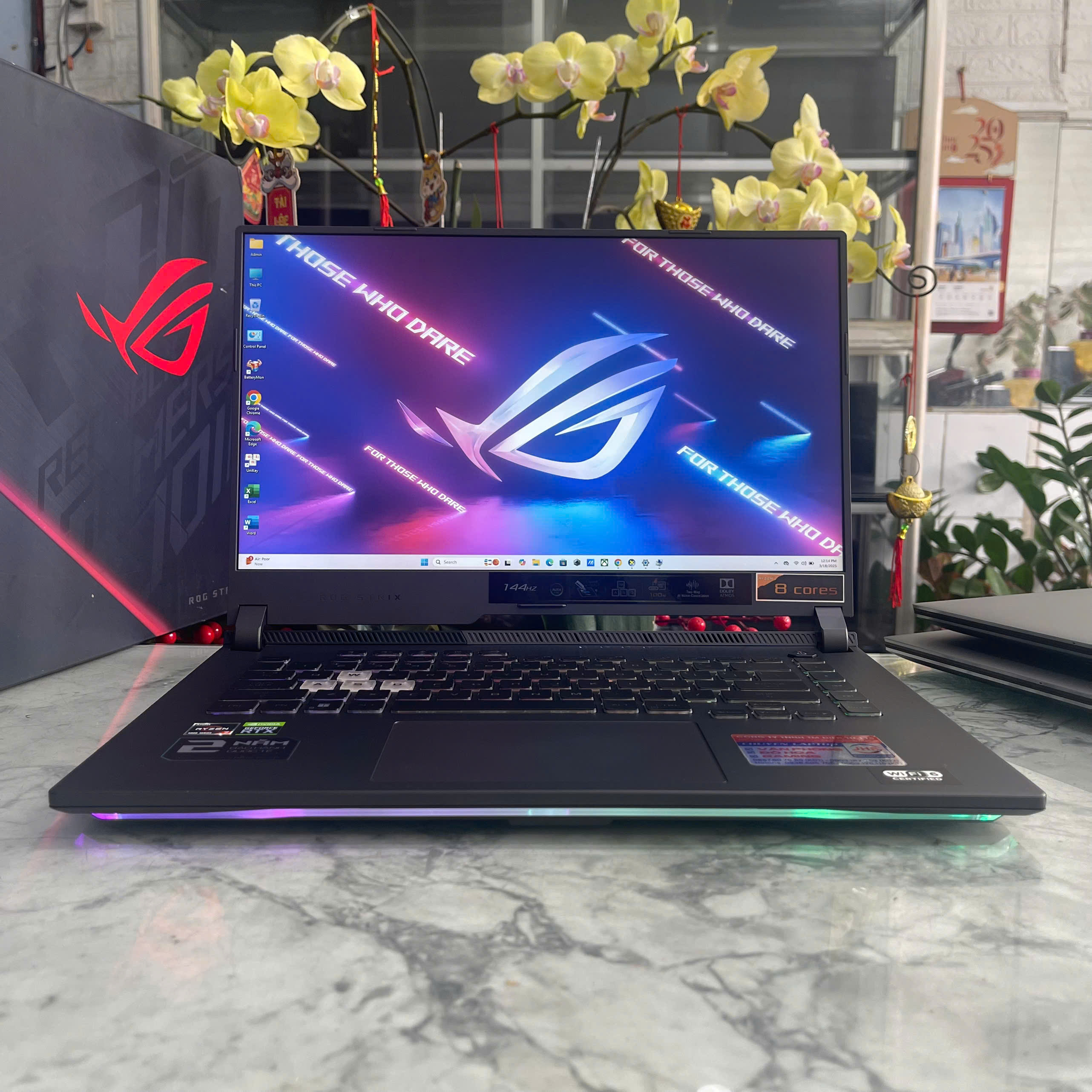 Gaming - Đồ Họa Asus ROG Strix G15 G513IE  MÁY LIKENEW  Ryzen 7 4800H Ranm 16Gb Ssd 512gb Nvidia RTX™ 3050Ti  4GB Màn Hình 15.6'' Fhd IPS 144Hz