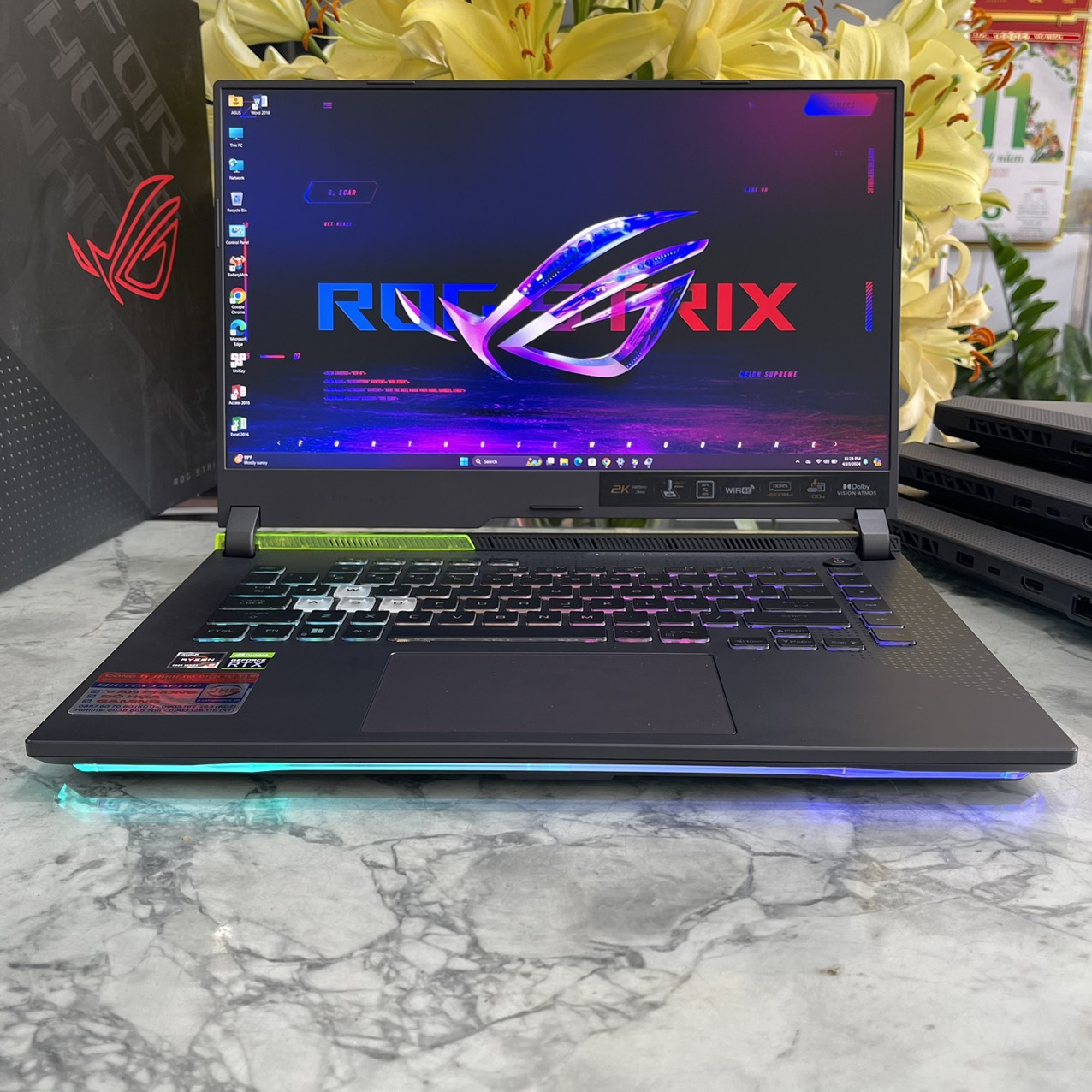 Gaming - Đồ Họa Asus ROG Strix G513RM (Máy LikeNew) Ryzen 9 6900HX Ram 16Gb Ssd 512gb Nvidia RTX™ 3060 6GB DDR6. Màn Hình 15.6'' 2K 165Hz
