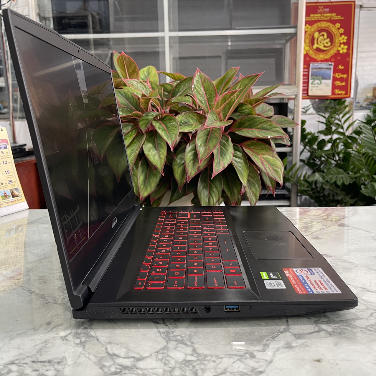 Gaming - Đồ Họa  MSI GF63 Thin 10SC-480VN Core I7-10750H Ram 8gb Ssd 512gb Card GTX 1650 Max-Q 4GB Màn Hình 15.6 Inch IPS Fhd 144Hz