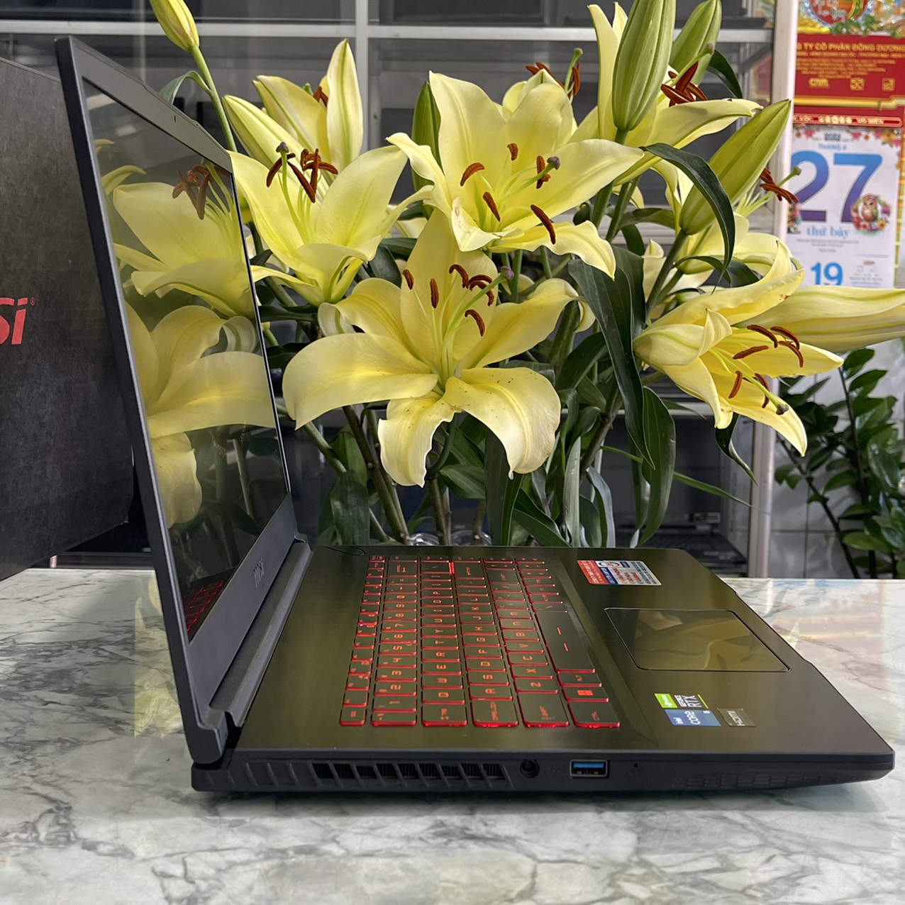 Gaming - Đồ Họa MSI GF63 Thin 11UC-1230VN Core I5-11400H Ram 8gb Ssd 512gb VGA RTX3050 4GB Màn Hình 15.6'' IPS Fhd 144.Hz