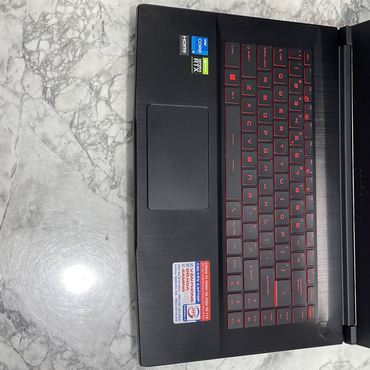 Gaming - Đồ Họa MSI GF63 Thin 11UC-1230VN Core I5-11400H Ram 8gb Ssd 512gb VGA RTX3050 4GB Màn Hình 15.6'' IPS Fhd 144.Hz