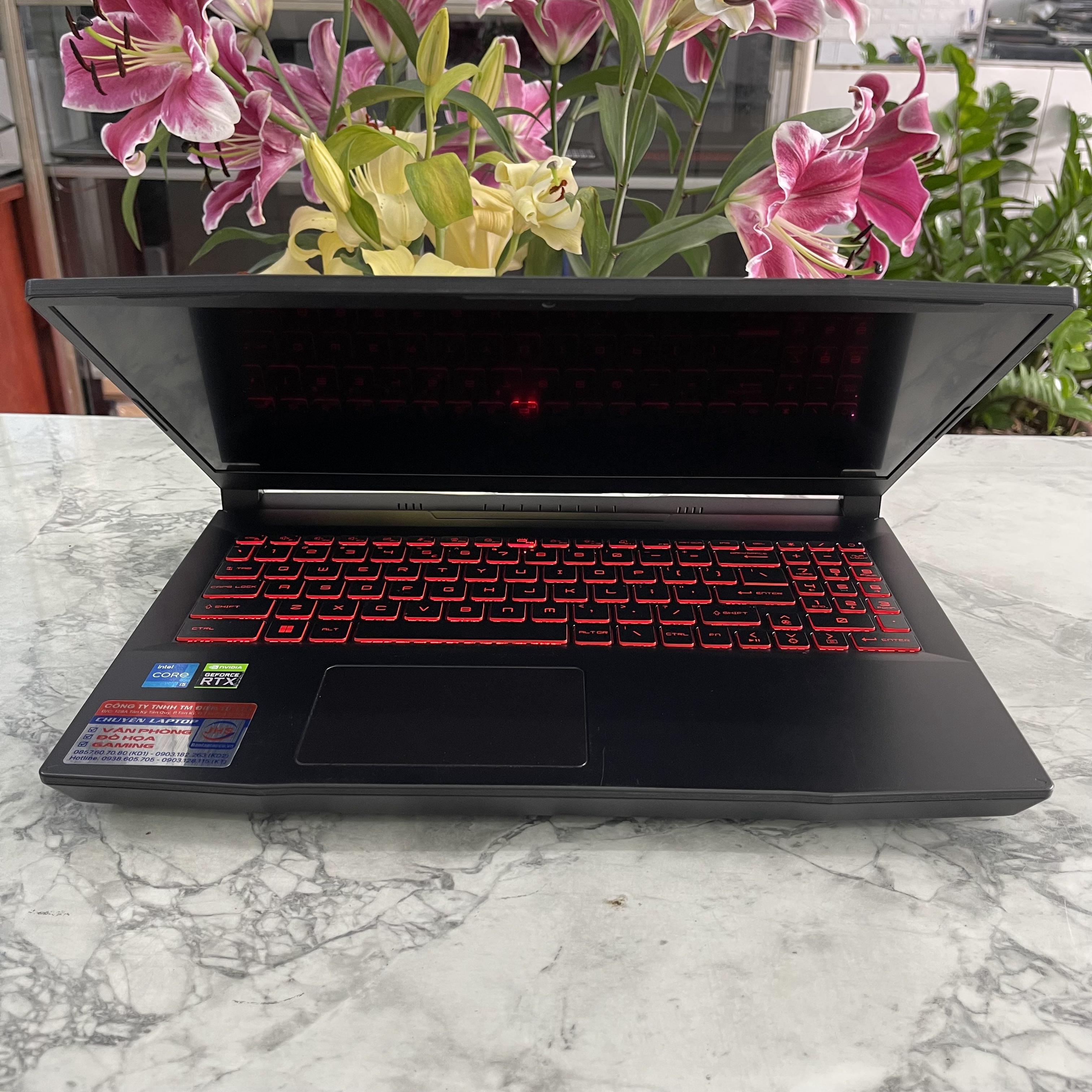 Gaming - Đồ Họa MSI Katana GF66 11UC-676VN Core I5-11400H Ram 8gb Ssd 512gb VGA RTX 3050 4GB  Màn Hình 15.6'' IPS Fhd 144.15Hz