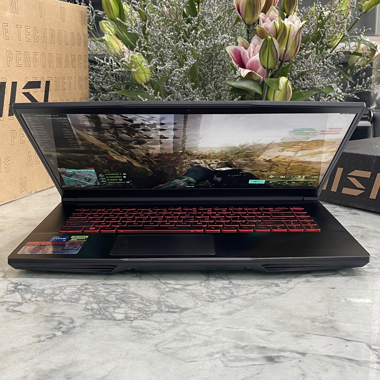 Gaming MSI GF63 Thin 11SC-663VN (MÁY CÒN BẢO HÀNG HÃNG ) Core I7-11800H Ram 8gb Ssd 512gb  Và 500gb Hdd VGA GTX 1650 MaxQ 4GB Màn Hình 15.6'' IPS Fhd 144.Hz
