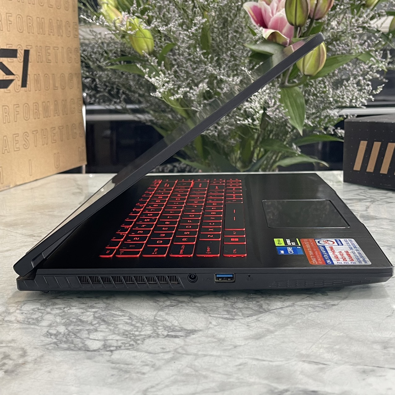 Gaming MSI GF63 Thin 11SC-663VN (MÁY CÒN BẢO HÀNG HÃNG ) Core I7-11800H Ram 8gb Ssd 512gb  Và 500gb Hdd VGA GTX 1650 MaxQ 4GB Màn Hình 15.6'' IPS Fhd 144.Hz