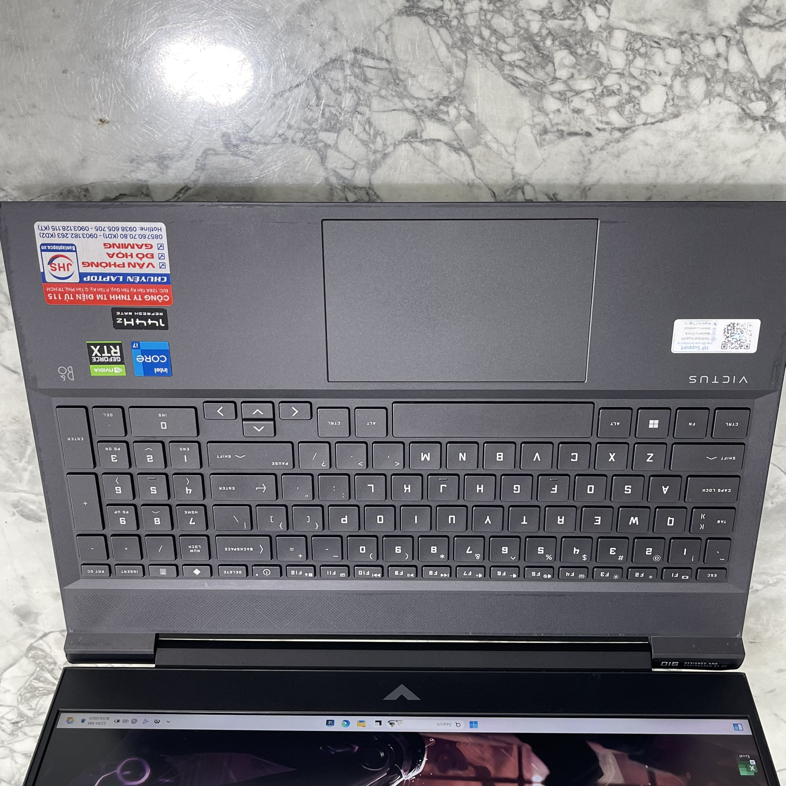 HP VICTUS 16-d0199TX Core I7-11800H Ram 8gb Ssd 512gb Card RTX3050 Ti (4GB) Màn Hình 16.1'' Inch FHD 144Hz, IPS 